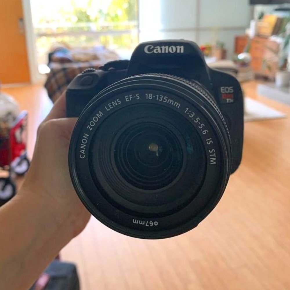 Canon EOS Rebel T5i with 18-35 mm lense